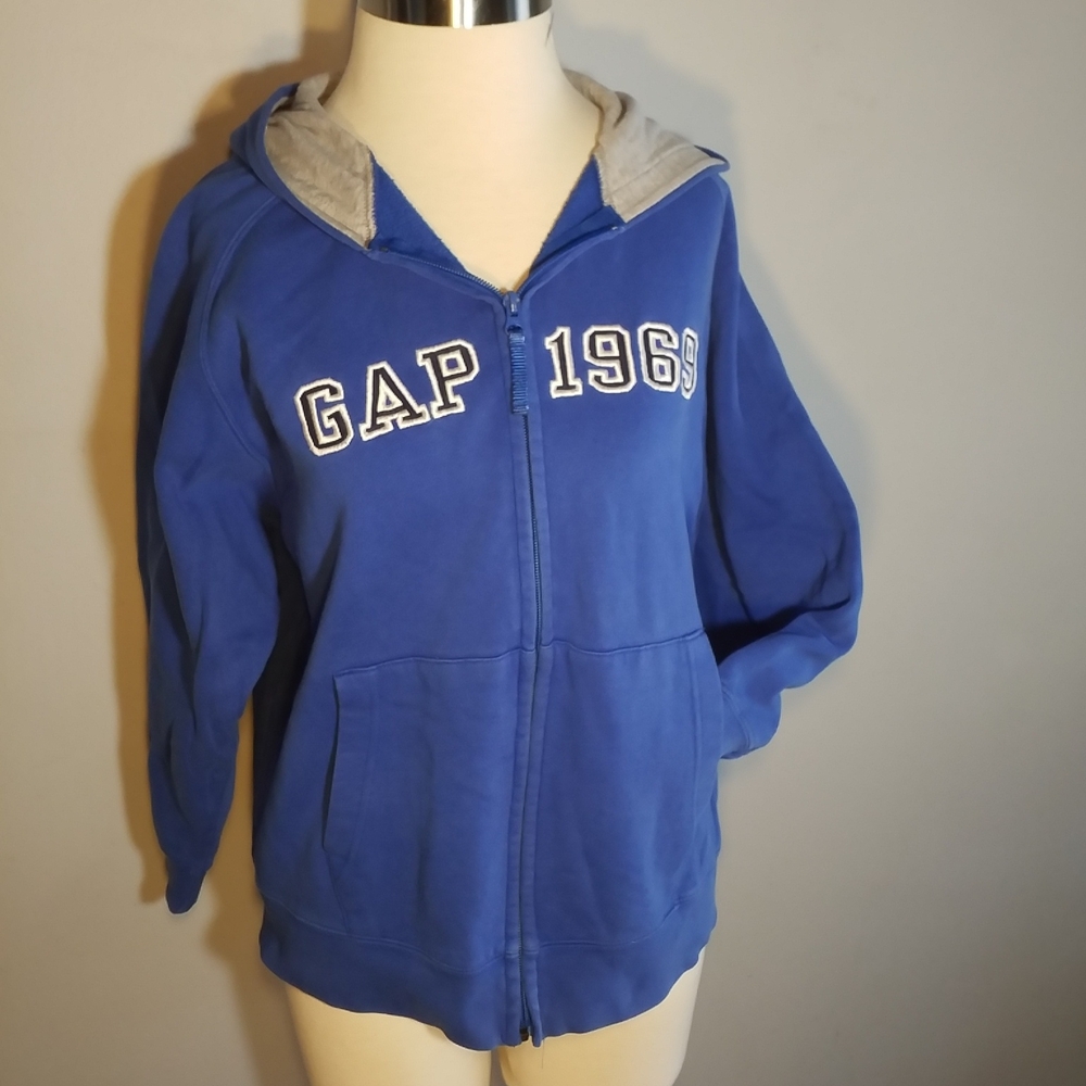 GAP Kids Zip HOODIE XXL Bright BLUE ZIP Unisex